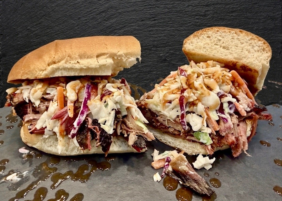 Pull My Piggy pulled pork sandwich
