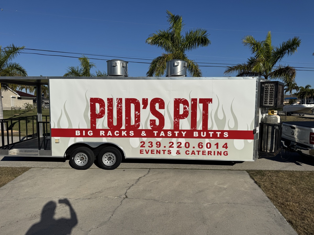 Pud's Pit BBQ food truck in Southwest Florida